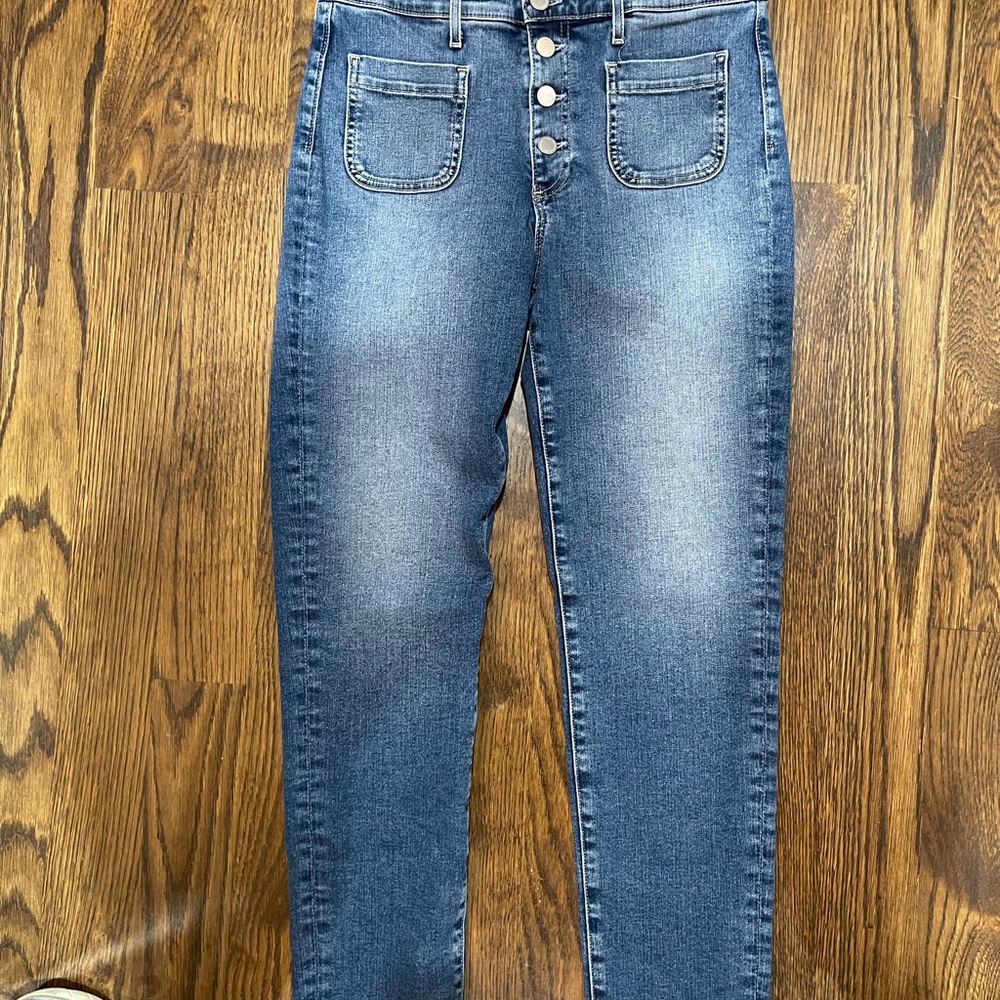 AG jeans size 30 Vintage Stevie Ankle Button up